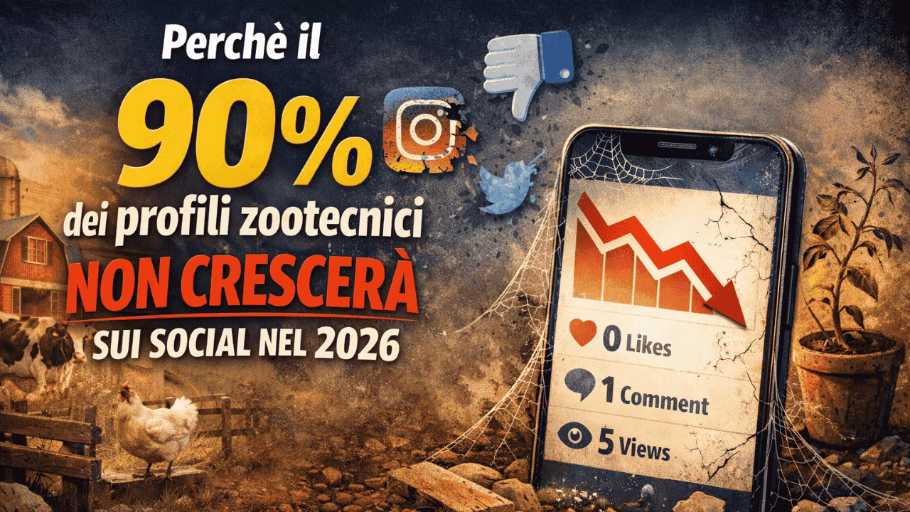 Perché il 90% dei profili zootecnici non crescere sui social nel 2026